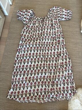 Par y escala Floral maxi Dress